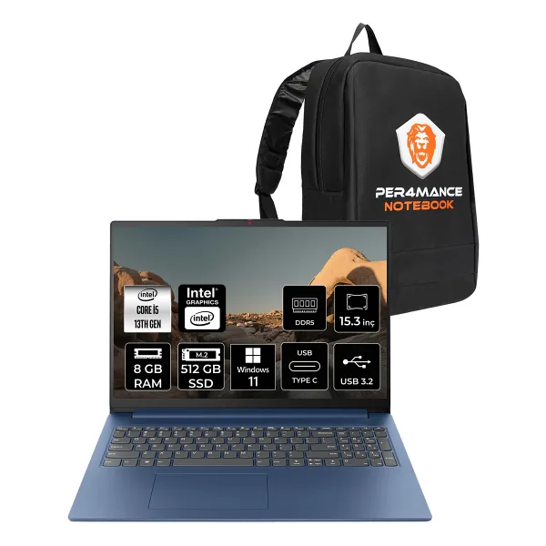 Lenovo IdeaPad Slim 3 15IRH10 83K10062TR i5-13420H 8 GB 512 GB SSD UHD Graphics 15.3