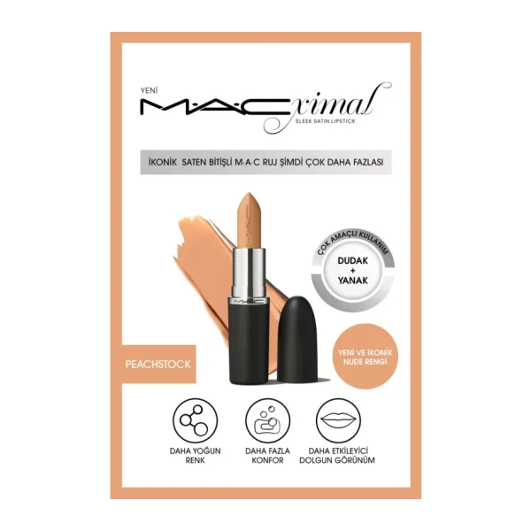 M.A.C Macximal Sleek Satin Peachstock Ruj