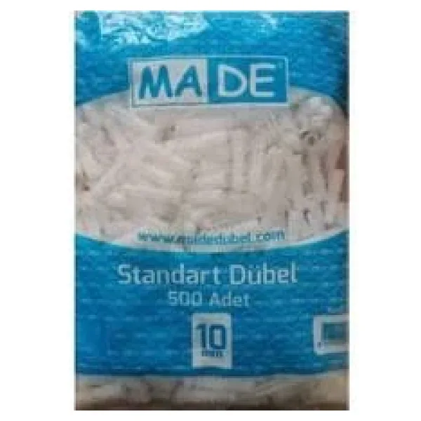 Made 12 Mm Standart Dübel Paket 500 Adet