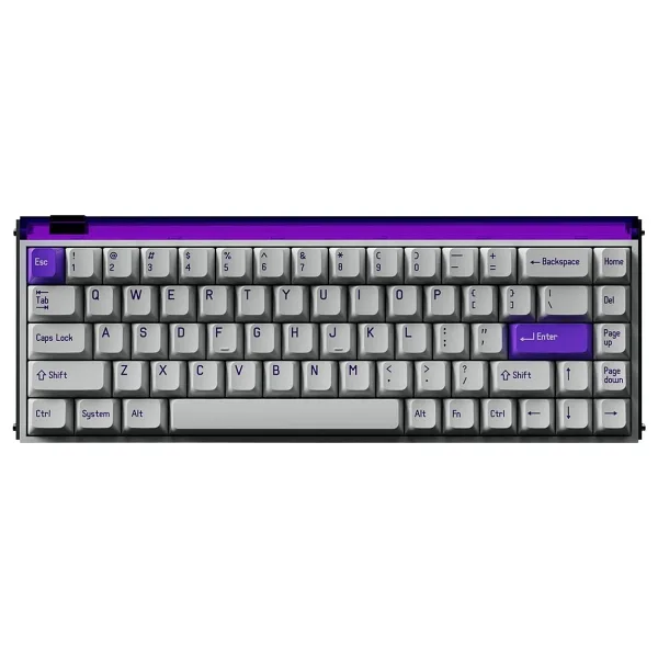 MelGeek Made68 Pro Plus Mor RGB %65 TKL TTC Purple Heart KOM Manyetik Switch Kablolu Mekanik Oyuncu Klavyesi