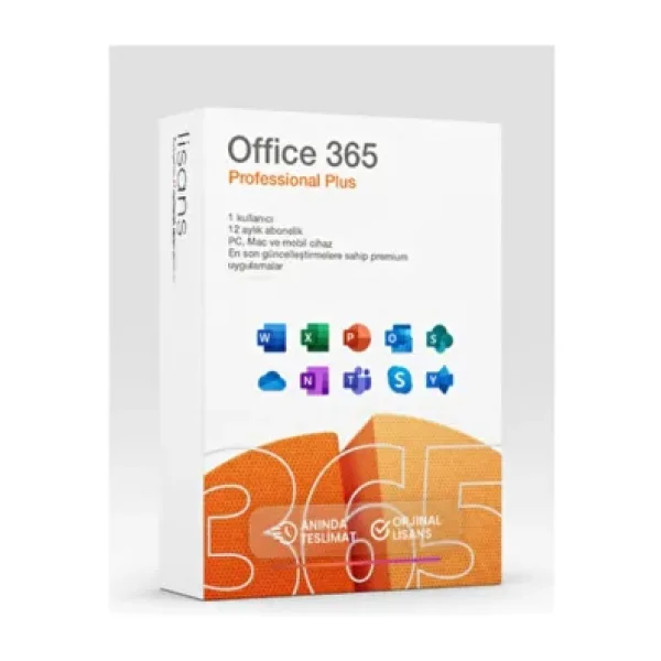 MICROSOFT Office 365 Pro Plus 2025 Lisans Üyeliği - Word, Excel, Outlook, Powerpoint, Onenote