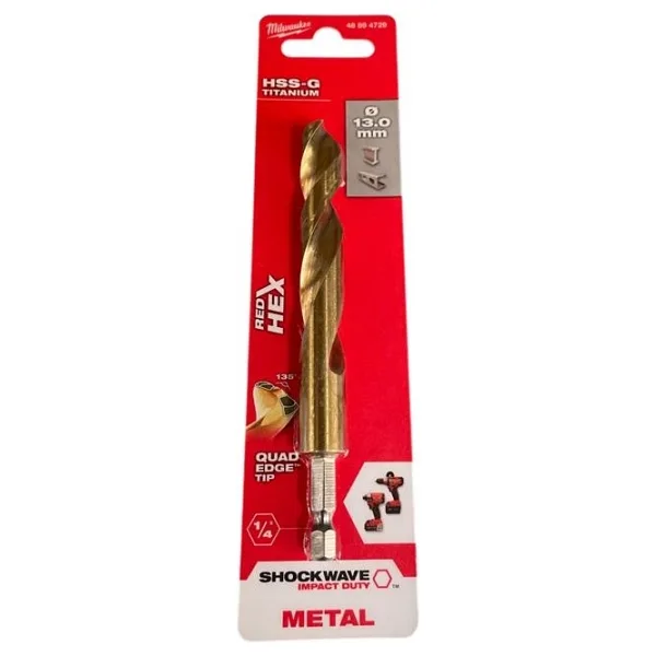 Milwaukee T48894729 Hex Girişli 13 mm Metal Matkap Ucu