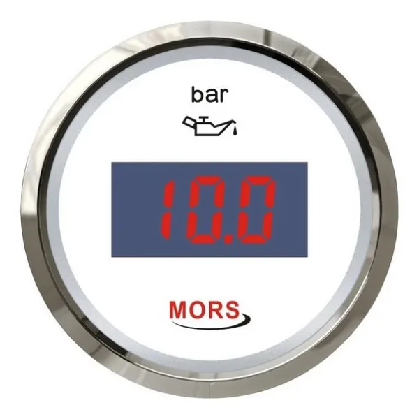Mors Dijital Yag Gostergesi Beyaz 10Bar