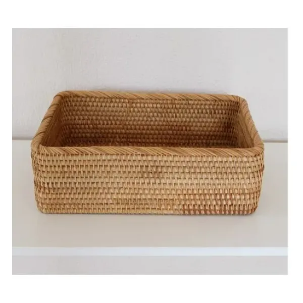 NUR Rattan 33x23x10 cm Saklama Kutusu & Dekoratif Sepet