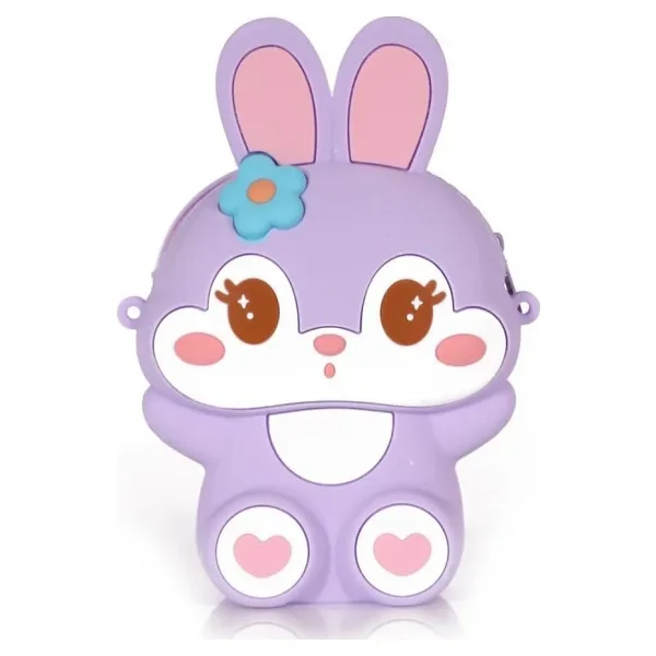 Ogi Mogi Toys Silikon Mor Tavşan Omuz Çantası