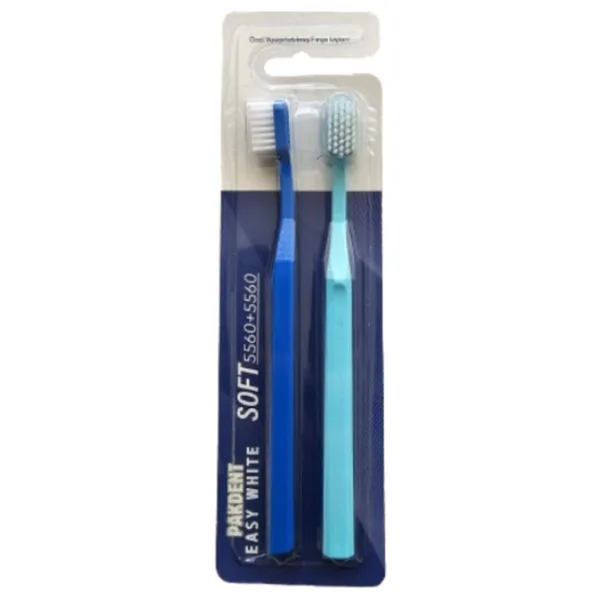 Pakdent Easy White 5460 Yumuşak 2'li Diş Fırçası