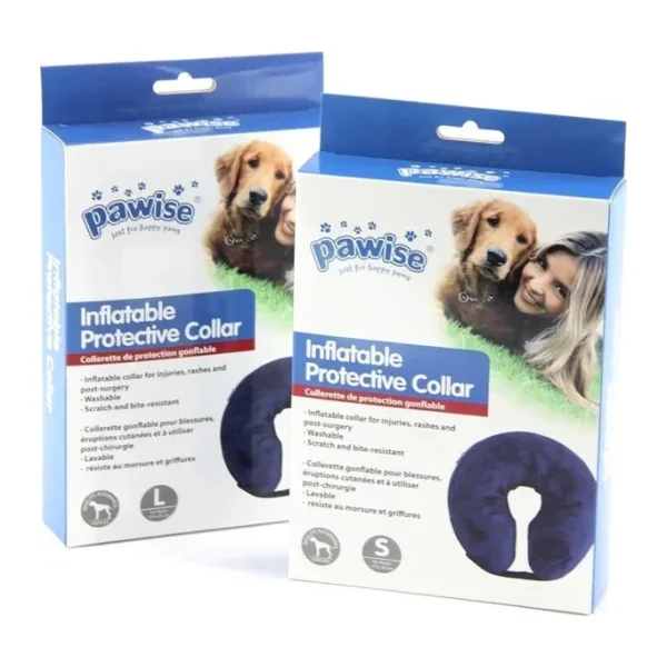 Pawise Köpek Için Şişirilebilir Boyunluk Ø15-25 cm - 25 cm - Lacivert