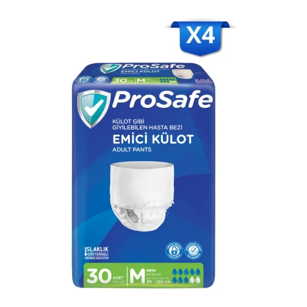 Prosafe Emici Külot Orta Boy M 30'lu 4 Adet Hasta Bezi