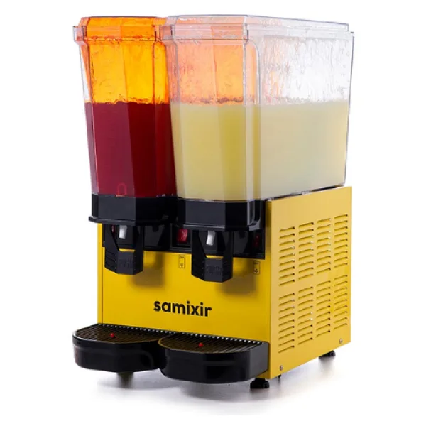 Samixir Klasik Twin 40.SSY Sarı 20+20 lt Fıskiyeli İçecek Soğutucu