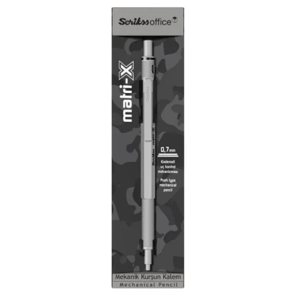 Scrikss Matri-X Açık Gri 0.7 mm Versatil Uçlu Kalem