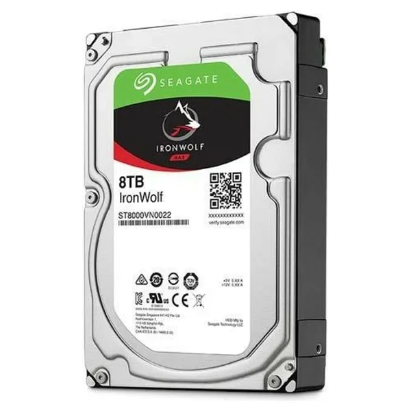 SEAGATE IRONWOLF 8TB 7200RPM 256MB SATA3 ST8000VN004 NAS HDD