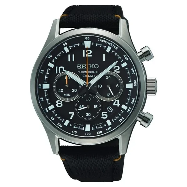 Seiko Chronograph SSB449 Kumaş Kordon Erkek Kol Saati
