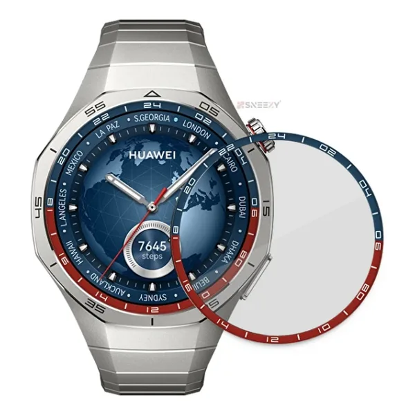 Sneezy Huawei Gt5 Pro 46mm Uyumlu Renkli Kadran Polymer Temperli Nano 0.5 Mm Watch Ekran Koruyucu