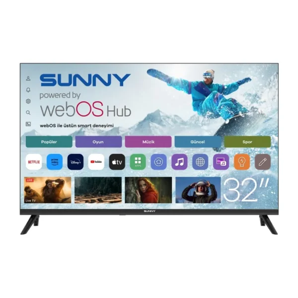 Sunny SN32HMLN HD 32" 82 Ekran Uydu Alıcılı webOS Smart LED TV