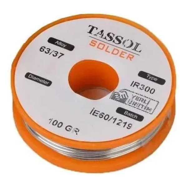 Tassol 0.50 mm 100gr Lehim Teli (%63 Kalay / %37 Kurşun)