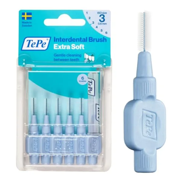 TEPE Blister X-Soft 0.6 MM - MAVİ Diş Arayüz Fırçası (1x 8 Adet)
