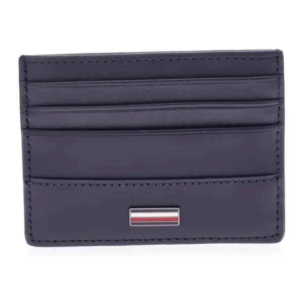 Tommy Hilfiger TH CORP CC HOLDER Erkek Cüzdan, Mavi, Tek Beden