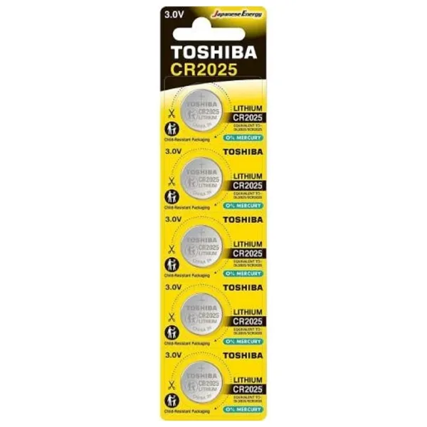 TOSHİBA CR 2025 Lithium Bios Pili 5 Lİ