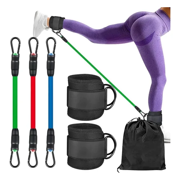 Valkyrie 6 Parça Baldır Kalça Bacak Direnç Tansiyon Lastiği Pilates Yoga Destekleyici Egzersiz Seti