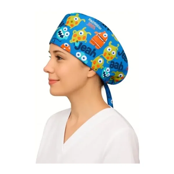 Virüs Desenli Doktor Hemşire Aşçı Cerrahi Bone Hastane Bone Bandana M013