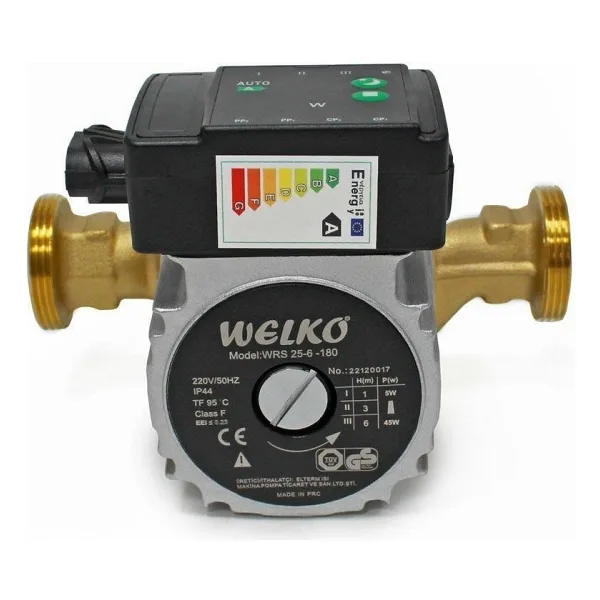 Welko Wrs 25-6 180 mm Frekans Konvertörlü Bronz Resirkülasyon Pompası 6 Mss 3,6 M3/h