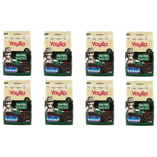 Yayla Siyah Pirinç 500 gr x 8 Adet