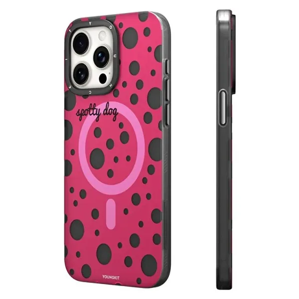 Youngkit Polka Dots iPhone 13 Pro Magsafe Uyumlu Kılıf