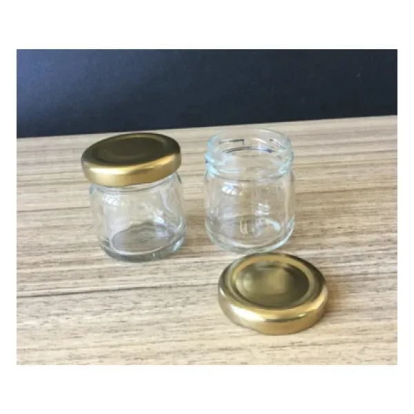 105 Adet 40 Cc Cam Kavanoz Gold Kapak Hediyelik Hobi Düğün Nişan Mini Kavanoz