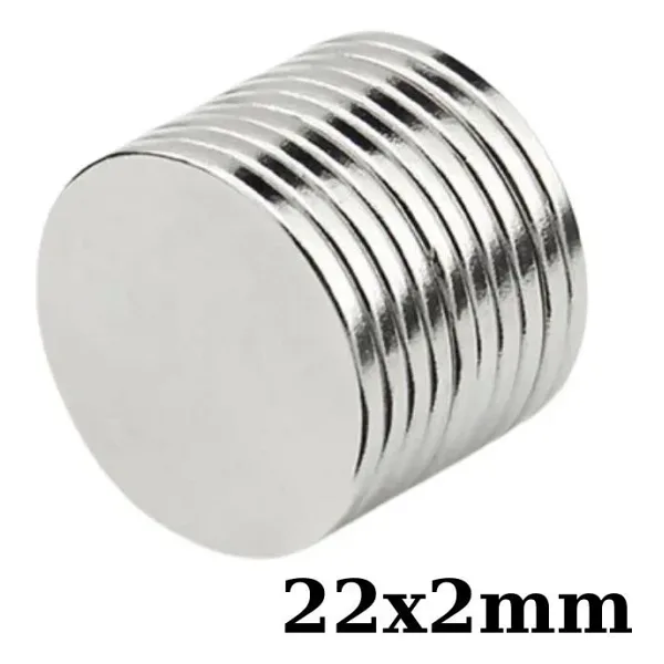22x2mm Neodyum Güçlü Mıknatıs - Neodim Magnet