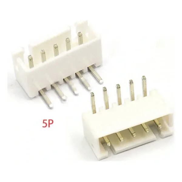 5 Pin JST-XH 2.54 Tunik Konnektör Erkek Eğik 90°