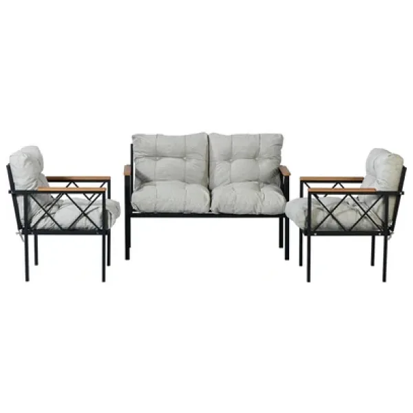 adımshops Balkon-bahçe-kafe Çay Seti Koltuk Oturma Takımı-oturma Grubu Miami