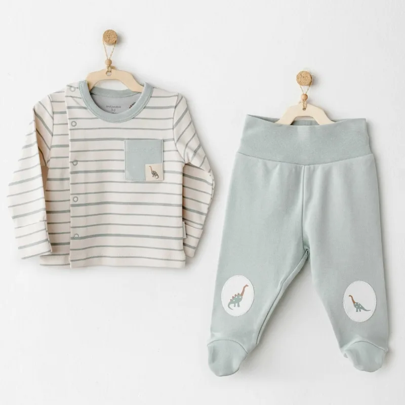 AndyWawa AC26009 Mummy S Snuggle Saurus 2'li Zıbın Takımı