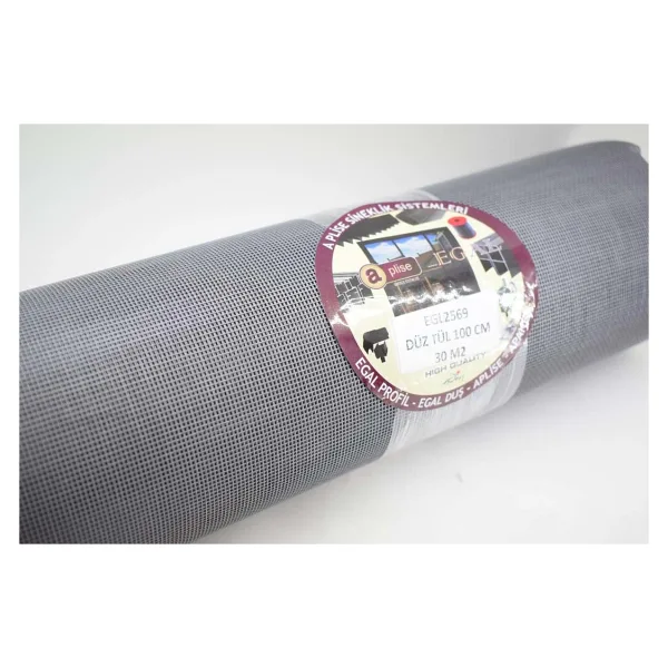Aplise Fiber Sineklik Tülü 1 Top Gri 100X300 Cm - 100 x 300 cm