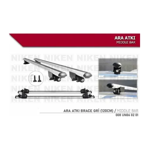 Arac Ustu Ara Atki Tavan Bari Bagaj Brace Gri 120 Cm