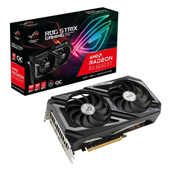 Asus RX 6650 XT ROG Strix OC Edition ROG-STRIX-RX6650XT-O8G-V2-GAMING 128 Bit GDDR6 8 GB Ekran Kartı