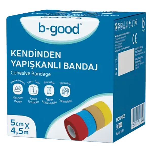 B-Good Kendinden Yapışkanlı 5cm x 4.5m Bandaj