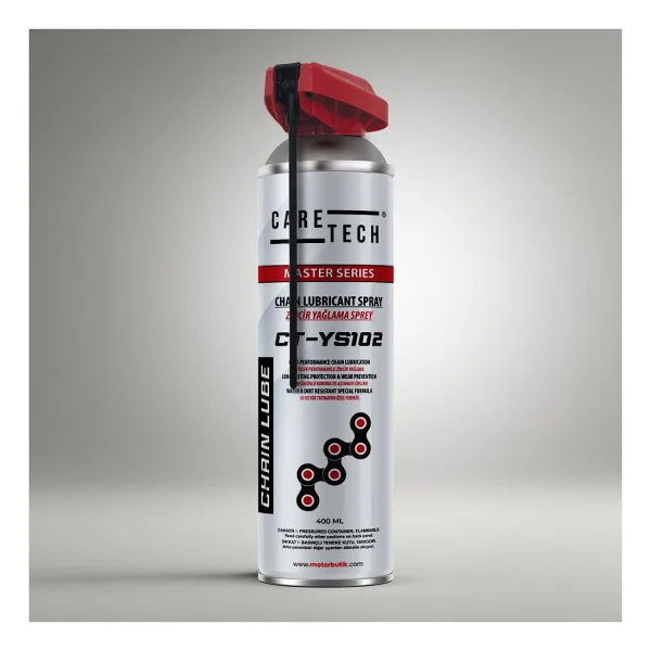 CARETECH CT-YS102 Zincir Yağı Spreyi Motosiklet Bisiklet Yağlayıcı 400 ml