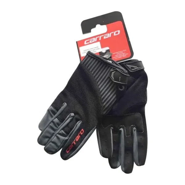 Carraro PK-3020 XL Beden Siyah Uzun Parmak Bisiklet Eldiveni