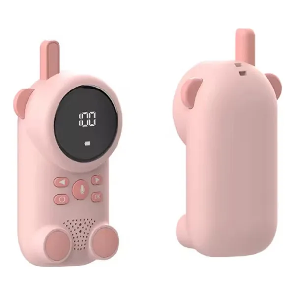 Çocuklar Için Kamp Yürüyüş El Telsizi Şarj Edılebılır 3km Menzil Pembe