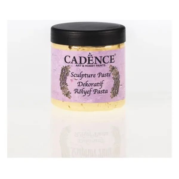 Dekoratif Rölyef Pasta (SCULPTURE PASTE)-1338 Açık Sarı-250ml-400gr
