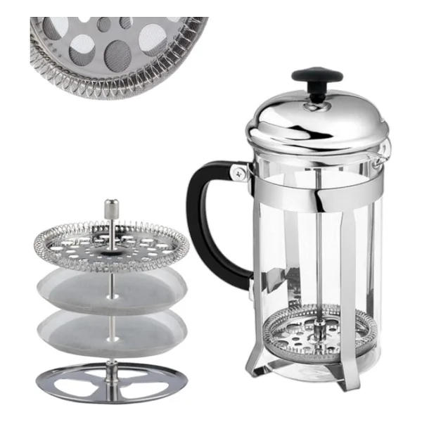 Epinox French Press 350 ml DÜZ-350D - Gümüş