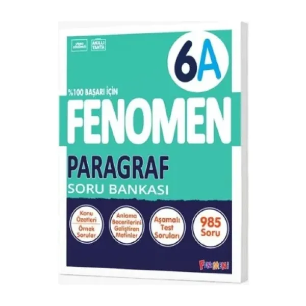 Fenomen Okul Yayınları 6. Sınıf Paragraf A Soru Bankası
