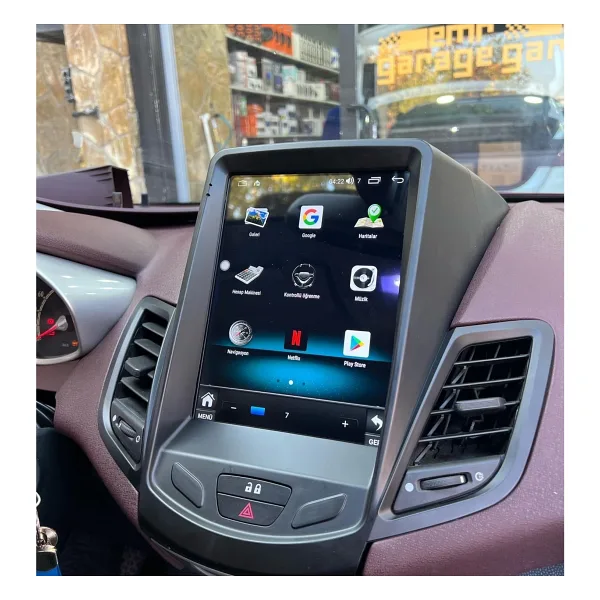 For-X Ford Fiesta Tesla(2009-2018)-9.7''Android Gerçek 4+64 Gb Ram / 4 Çekirdek 1.6Ghz / Wıfı 5.0Ghz / Bt 5.4-Kablosuz Carplay-Hd Kameralı-Teknik Destekli