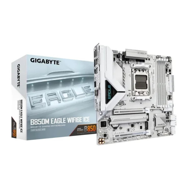 Gigabyte B850M Eagle WIFI6E Ice AMD AM5 DDR5 Micro ATX Anakart