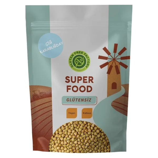 Glutensiz Fabrika Çiğ Karabuğday 1 kg