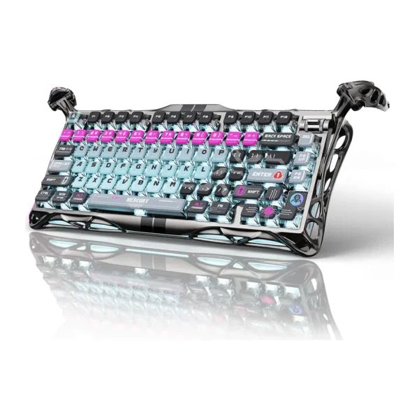 GravaStar Mercury V75 Pro Cyberpunk RGB %75 TKL Magnetic Switch Kablolu Mekanik Oyuncu Klavyesi