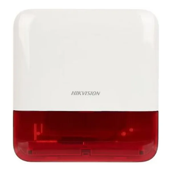 Hikvision DS-PS1-E-WE Kırmızı Kablosuz Dış Ortam Siren
