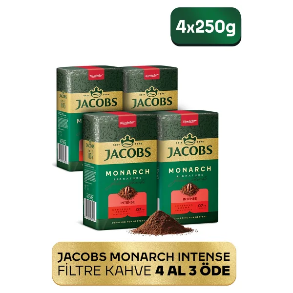 Jacobs Monarch Intense Filtre Kahve 250Gr 4 Al 3 Öde