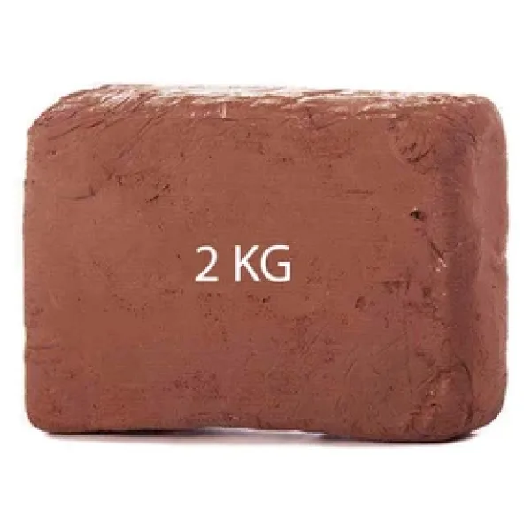 Kahverengi Seramik Hamuru 2 Kg Kırmızı Seramik Çamuru Toprak Doğal Kırmızı Kil Oyun Hamuru Çamuru