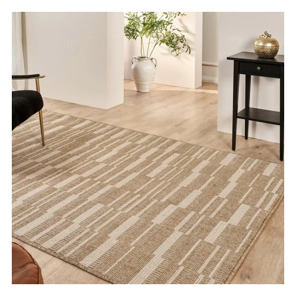 Kaşmir Halı Kilim Jüt Ravon White 160x230 cm